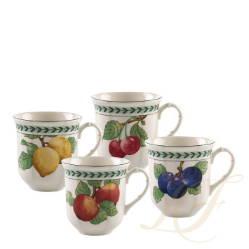 Кружка 0,48л, 4шт. коллекции French Garden 