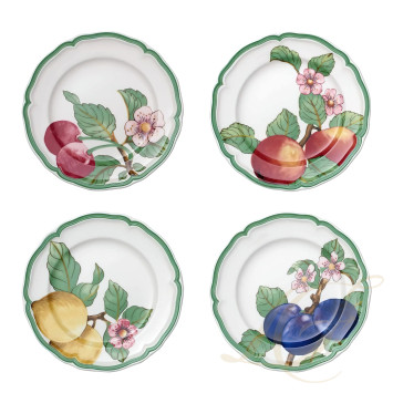 Тарелка закусочная 21см, 4шт. коллекции French Garden 