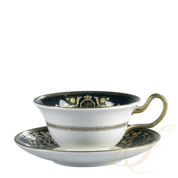 Чашка чайная с блюдцем 200мл коллекции Astbury Black бренда Wedgwood