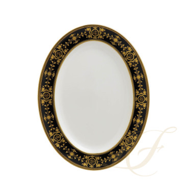 Блюдо овальное 39см коллекции Astbury Black бренда Wedgwood