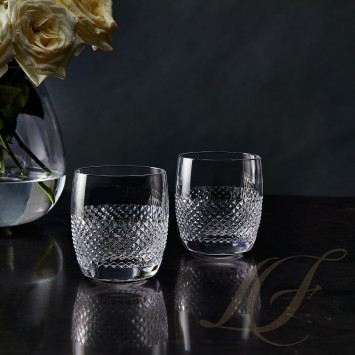 Стакан тумблер 260мл, 2шт. коллекции Vera Wang - Diamond Mosaic бренда Wedgwood