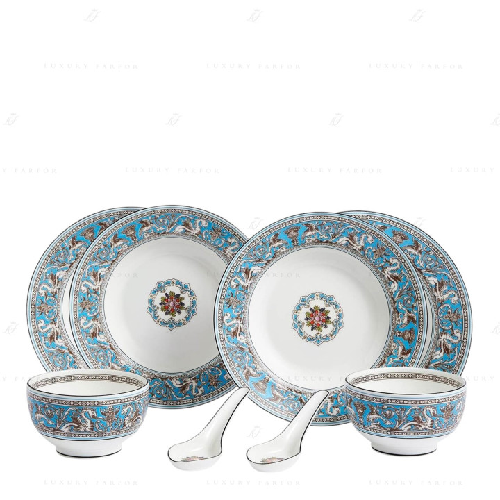 Набор из 8 предметов коллекции Florentine Turquoise бренда Wedgwood