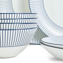 Набор из 12 предметов коллекции Gio Pinstripe White бренда Wedgwood