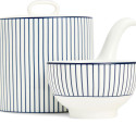 Набор чайный из 3 предметов коллекции Gio Pinstripe White бренда Wedgwood
