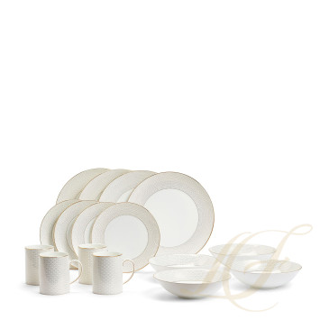Набор из 16 предметов коллекции Gio Gold бренда Wedgwood