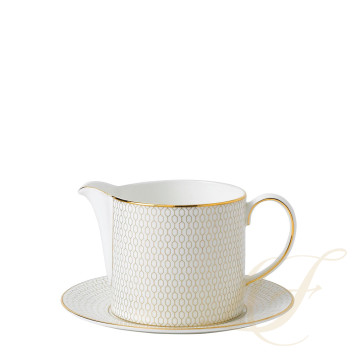 Соусник с подставкой 500мл коллекции Gio Gold бренда Wedgwood