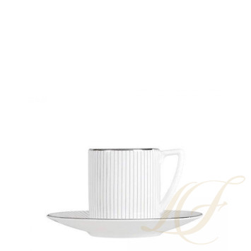 Чашка эспрессо с блюдцем 80мл коллекции Jasper Conran - Pin Stripe бренда Wedgwood