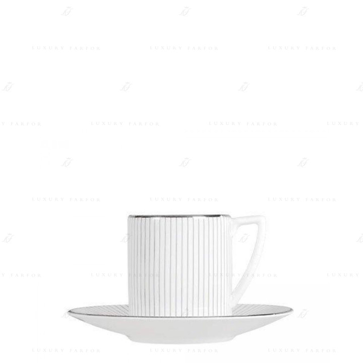 Чашка эспрессо с блюдцем 80мл коллекции Jasper Conran - Pin Stripe бренда Wedgwood