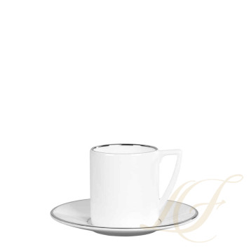 Чашка эспрессо с блюдцем 80мл коллекции Jasper Conran - Platinum бренда Wedgwood