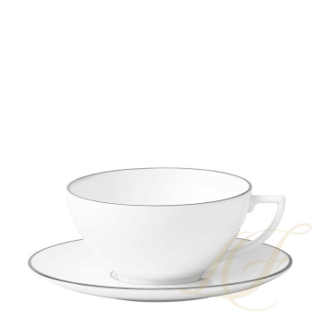 Чашка чайная с блюдцем 230мл коллекции Jasper Conran - Platinum бренда Wedgwood