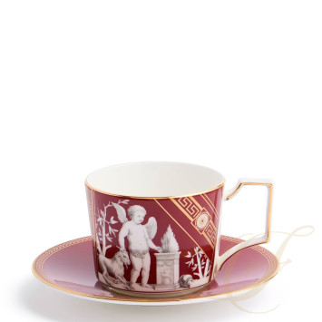 Чашка чайная с блюдцем 250мл коллекции Renaissance Red 
