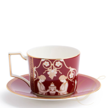Чашка чайная с блюдцем 250мл коллекции Renaissance Red 