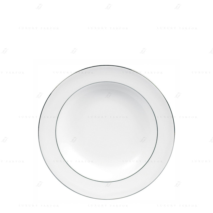 Тарелка суповая 23см коллекции Vera Wang - Blanc Sur Blanc бренда Wedgwood