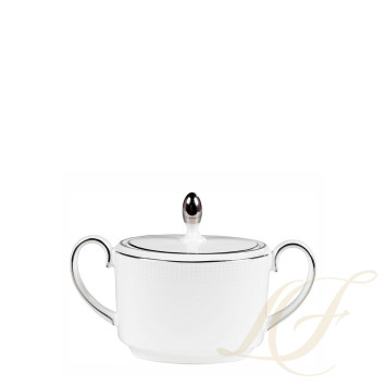 Сахарница 10см коллекции Vera Wang - Blanc Sur Blanc бренда Wedgwood