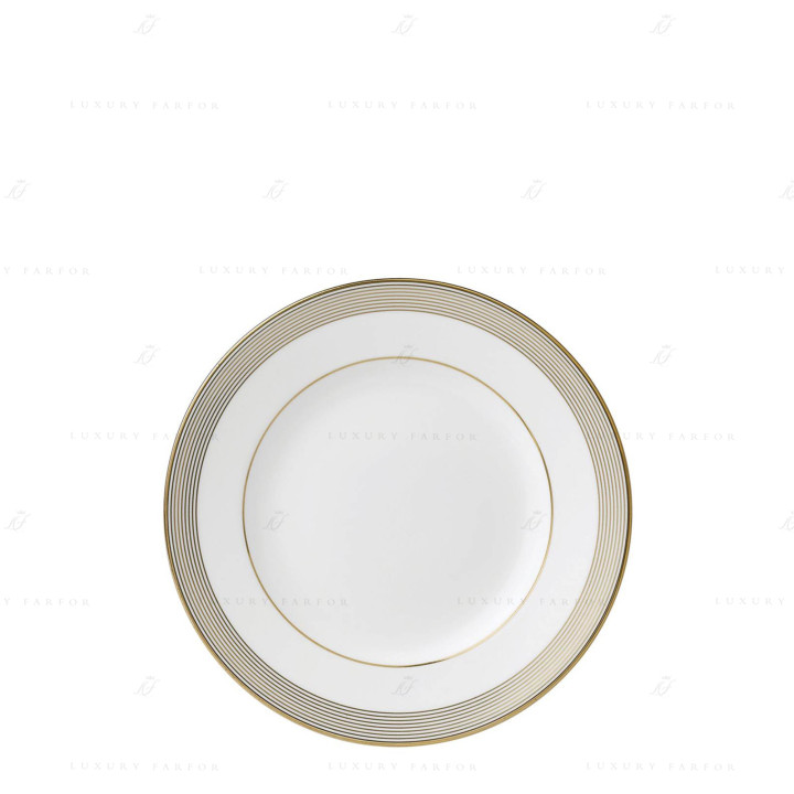 Тарелка закусочная 20см коллекции Vera Wang - Golden Grosgrain бренда Wedgwood