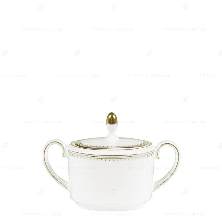 Сахарница коллекции Vera Wang - Golden Grosgrain бренда Wedgwood