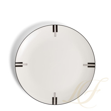 Тарелка главная 28см коллекции Vera Wang - Luxe Graphite бренда Wedgwood