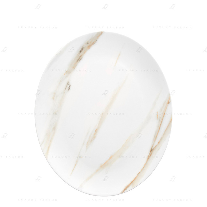 Блюдо овальное 35см коллекции Vera Wang - Venato Imperial бренда Wedgwood