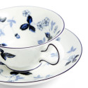 Чашка чайная с блюдцем 177мл коллекции Wild Strawberry Inky Blue бренда Wedgwood