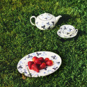 Чашка чайная с блюдцем 177мл коллекции Wild Strawberry Inky Blue бренда Wedgwood