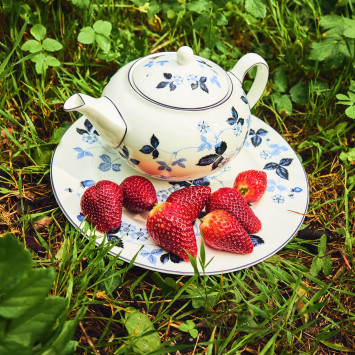 Чайник 800мл коллекции Wild Strawberry Inky Blue бренда Wedgwood